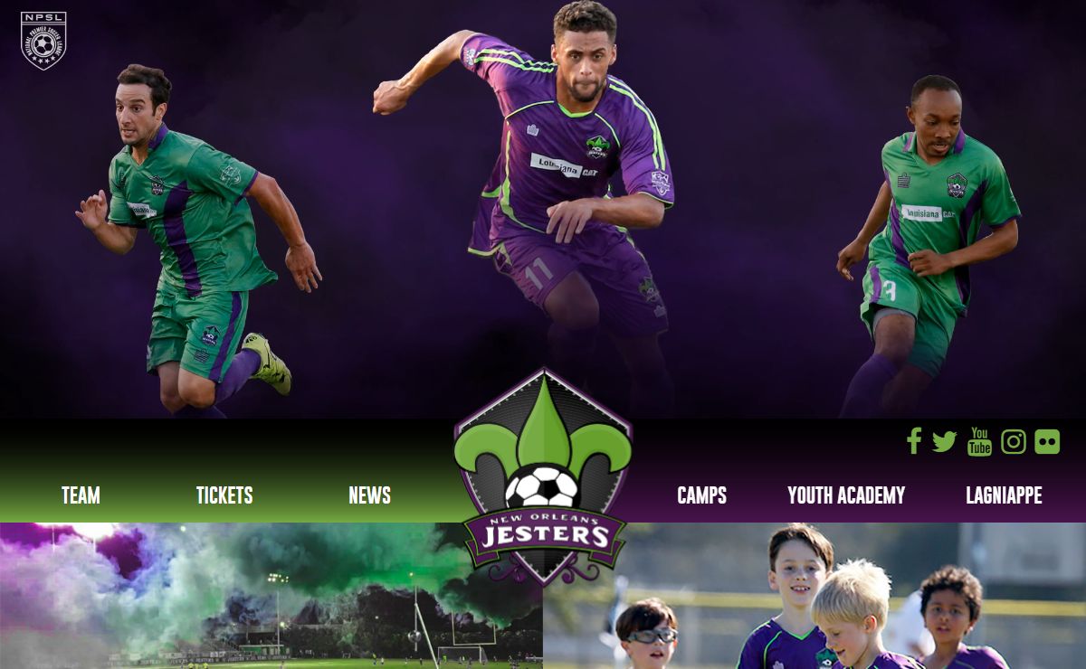 New Orleans Jesters | NPSL Team - Youth Academy - Soccer Camp