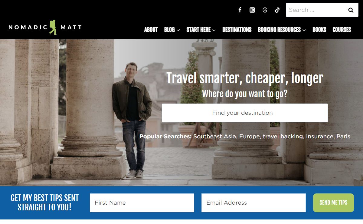 Nomadic Matt's Travel Site