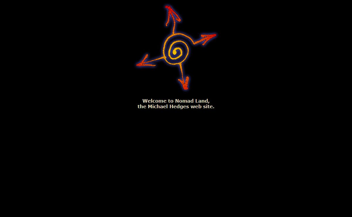 Nomad Land Greeting Page