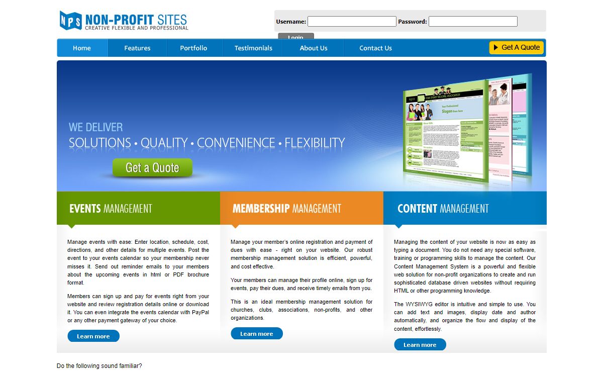 Web Design Non Profit | Association Membership Management Software | Non Profit Event Management | Web Content Management | Iowa Website Design