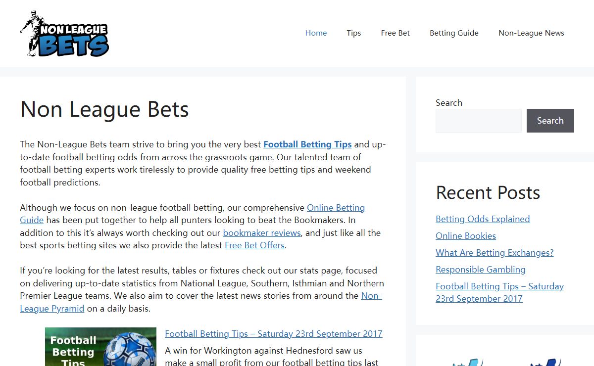 Non League Bets