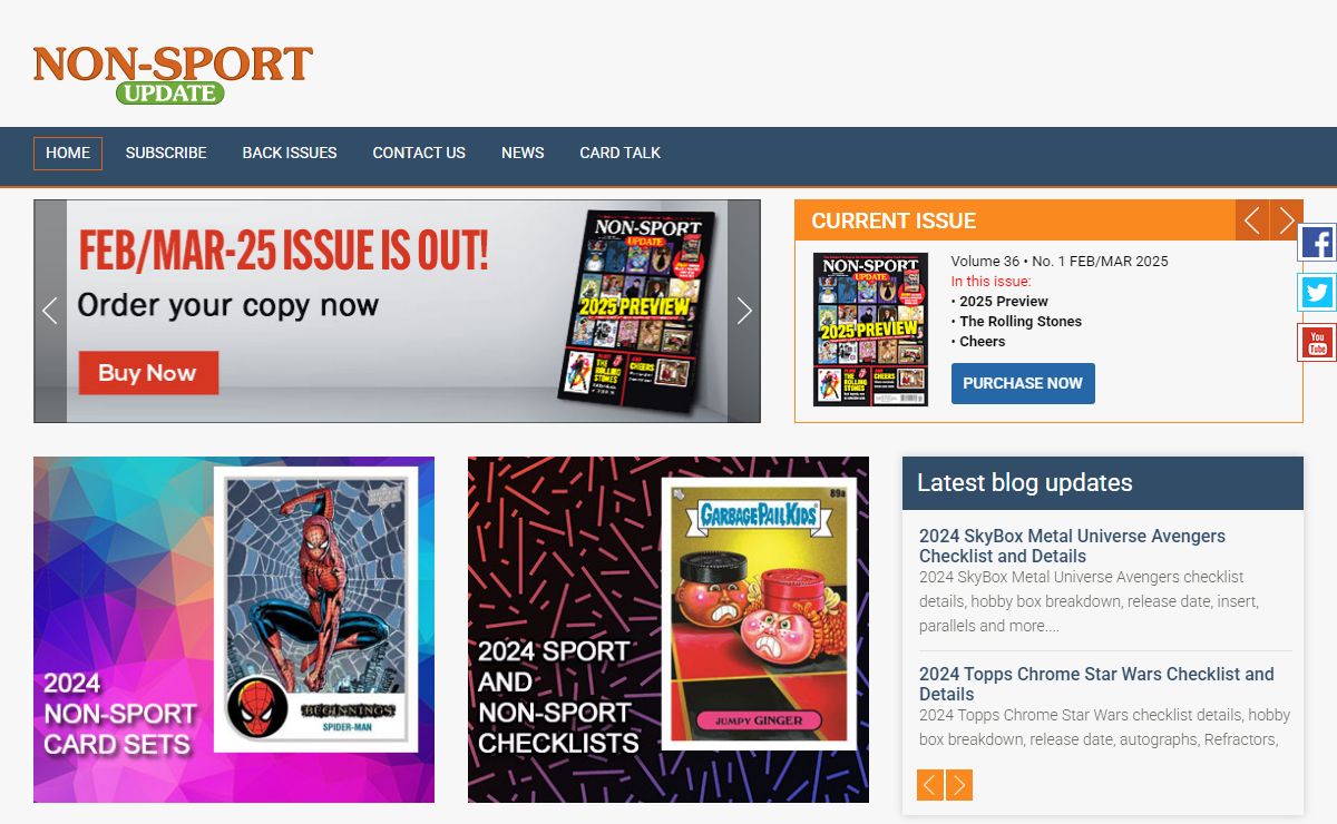 Non-Sport Update Magazine