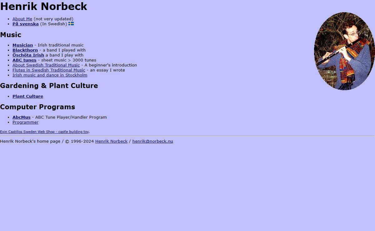 Henrik Norbeck's Home Page