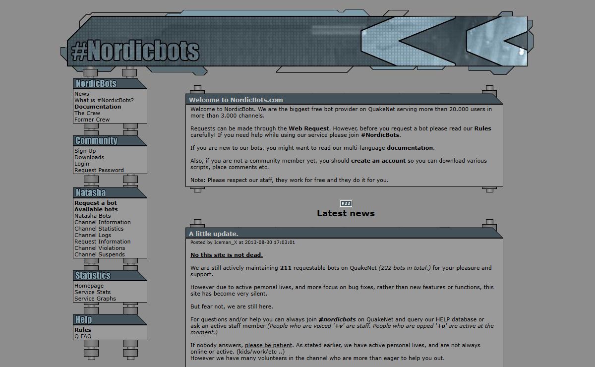 News - #NordicBots - A QuakeNet IRC Service