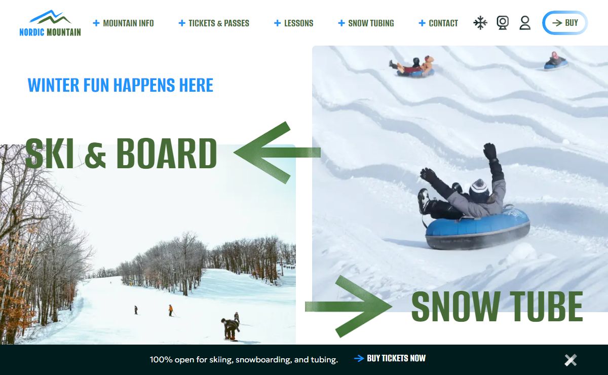 WINTER FUN HAPPENS HERE | Nordic Mountain