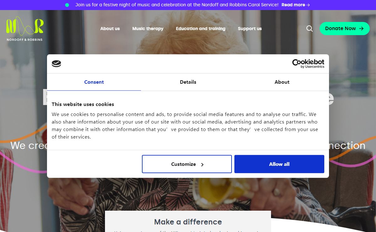 Nordoff and Robbins - The UK's largest music therapy charity
