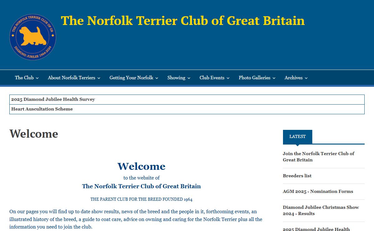 Welcome | The Norfolk Terrier Club of Great Britain