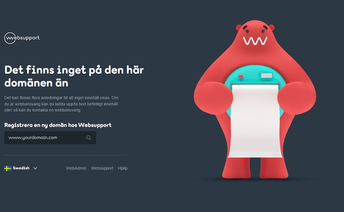 Websupport | En av Europas största leverantörer av Webbhotell och Domännamn!