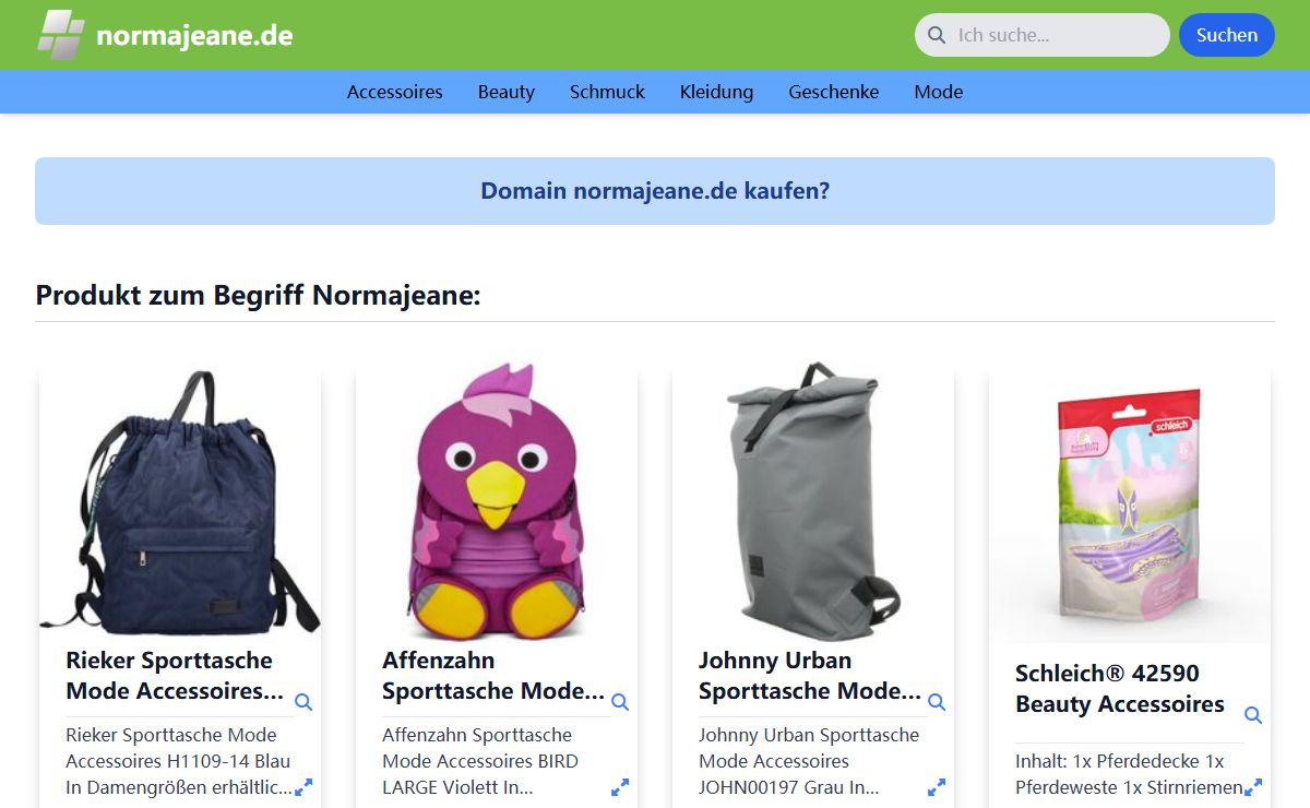 normajeane.de - Accessoires, Beauty, Schmuck, Kleidung, Geschenke, Mode, Normajeane