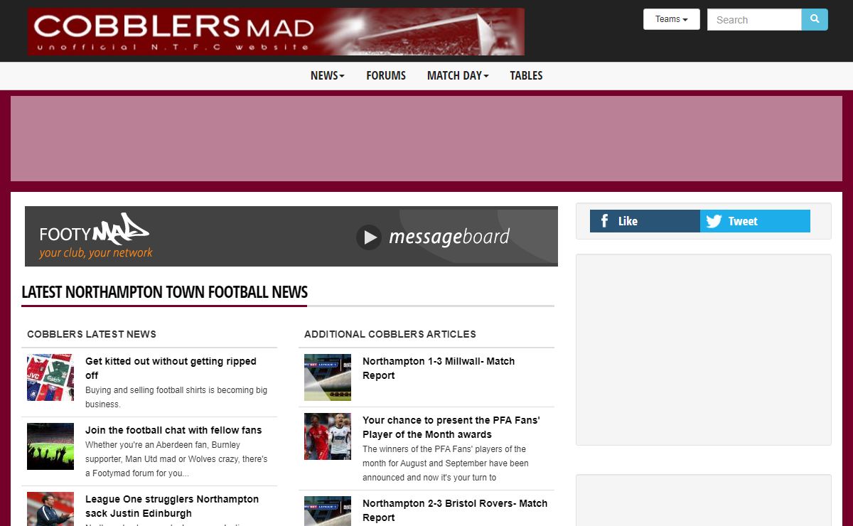 Northampton Town News - Cobblers Mad