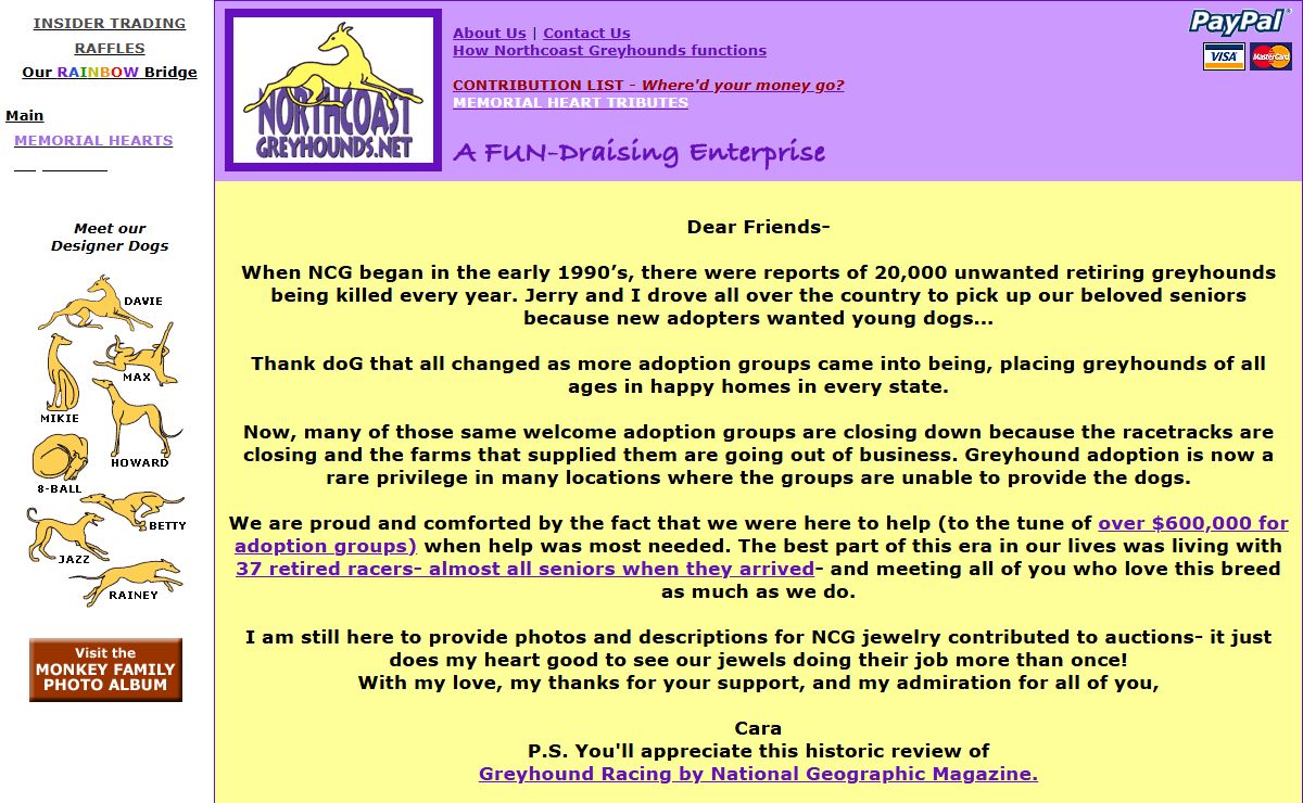 Northcoast Greyhounds, a FUN-Draising enterprise!