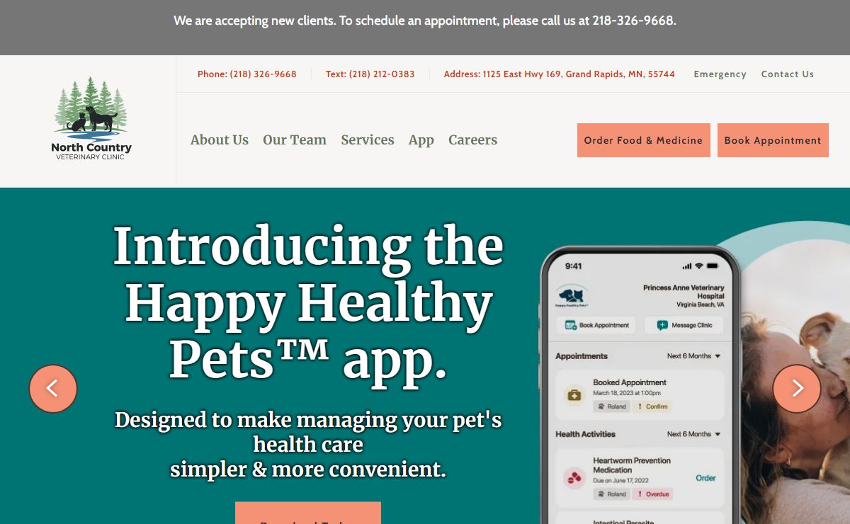 Homepage | North Country Veterinary Clinic