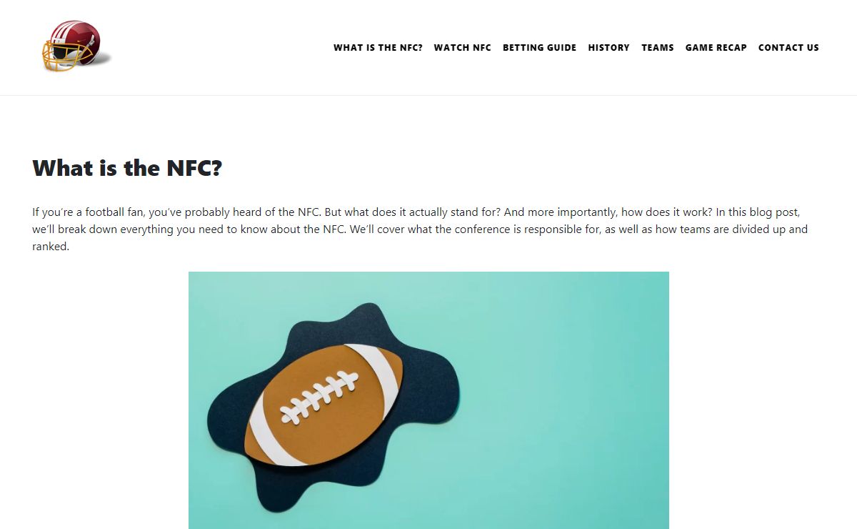 What is the NFC in Football? - Northeast Football Conference (NFC)