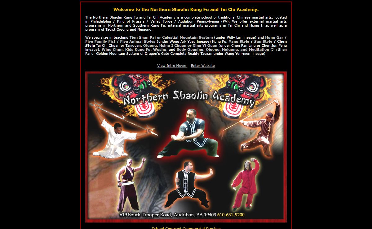 Northern Shaolin Kung Fu and Tai Chi Academy (Site Intro - Welcome)
