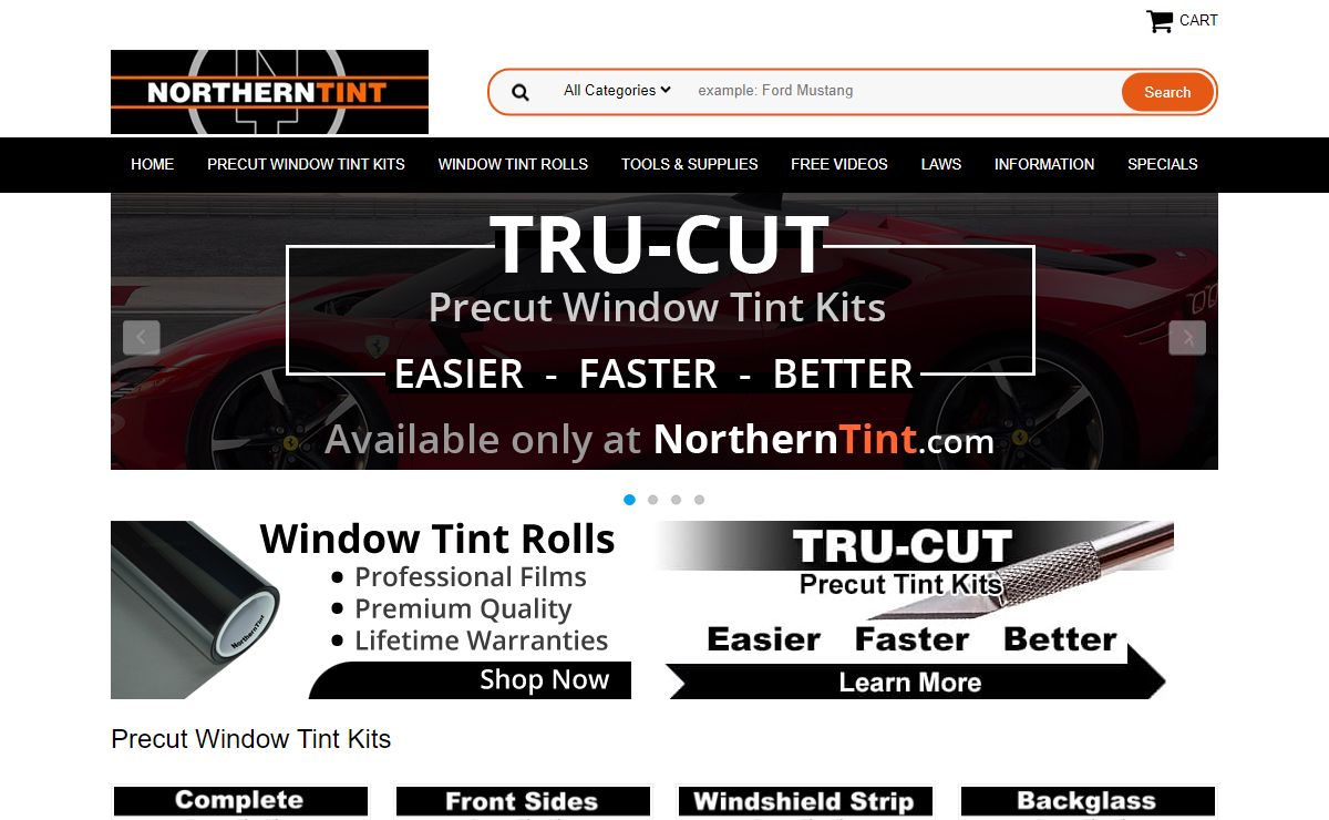 Northern Tint | Precut Window Tint | Window Tint Rolls - Northerntint.com