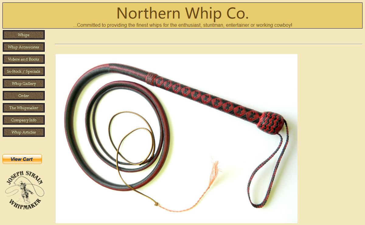 Bullwhip, Stockwhip, Snakewhip,  Northern Whip Co