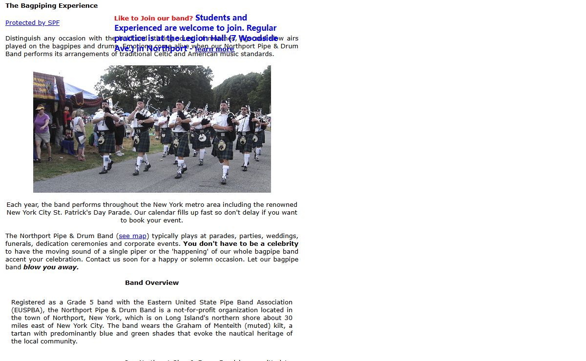 Northport Pipe and Drum Band - Bagpipes and drums in the celtic tradition!