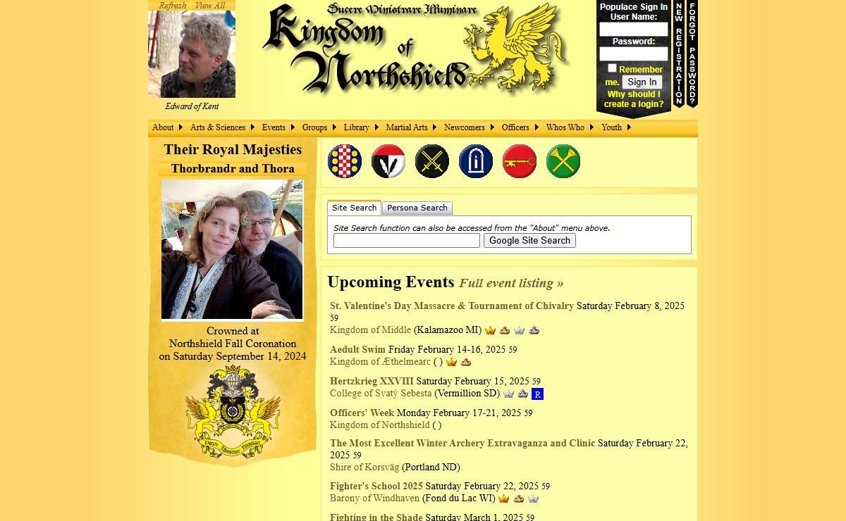 Kingdom of Northshield Web Site