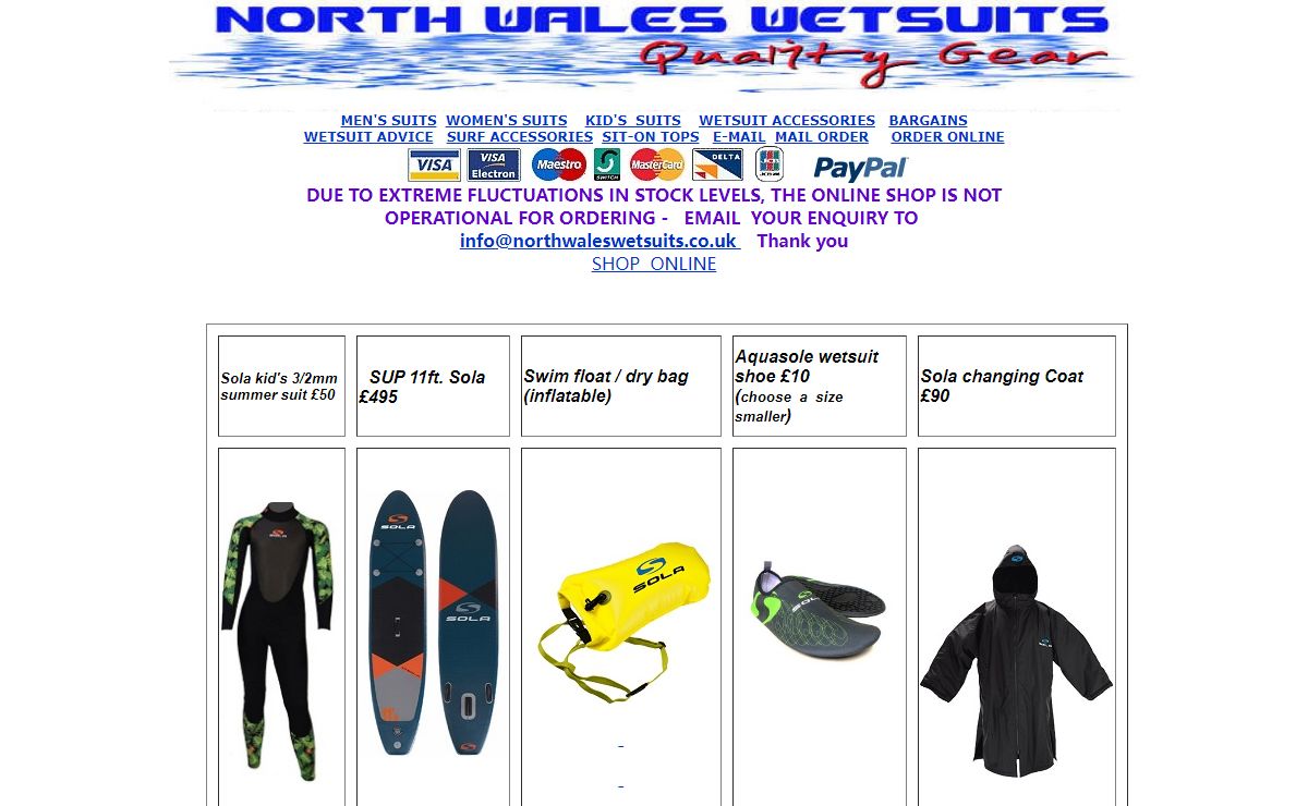 North Wales Wetsuits UK | Surfing Wetsuits | Best Price Deals on Alder & Sola Wetsuits