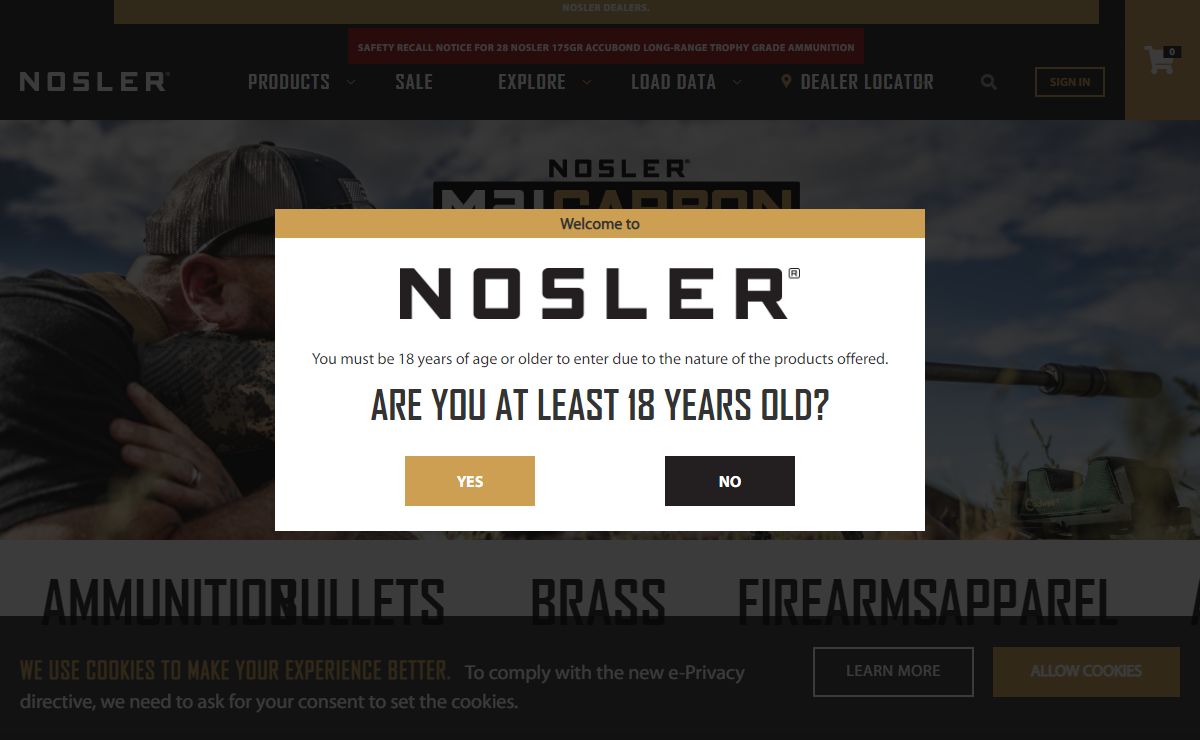 Nosler - Worlds Finest Bullets, Ammunition, Rifles & Brass