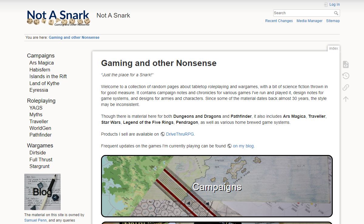 Gaming and other Nonsense [Not A Snark]