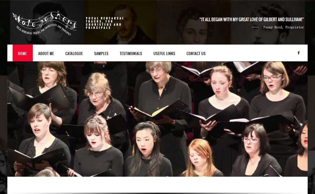 notebashers.com — Vocal Rehearsal Tracks, for Choristers and Principals