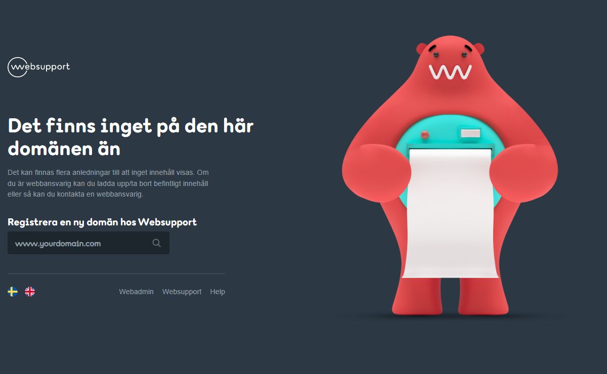 Websupport | En av Europas största leverantörer av Webbhotell och Domännamn!