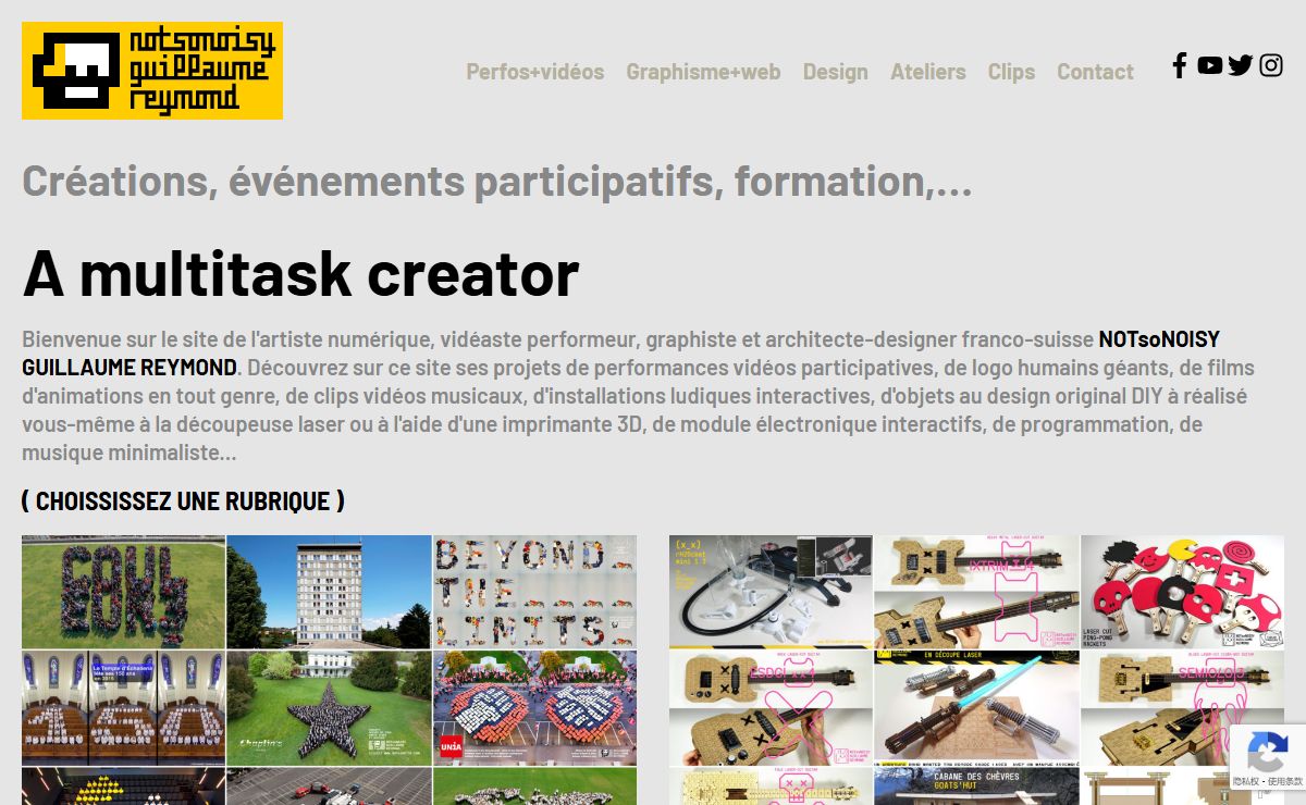 Créations, événements participatifs, formation,… – NOTsoNOISY GUILLAUME REYMOND