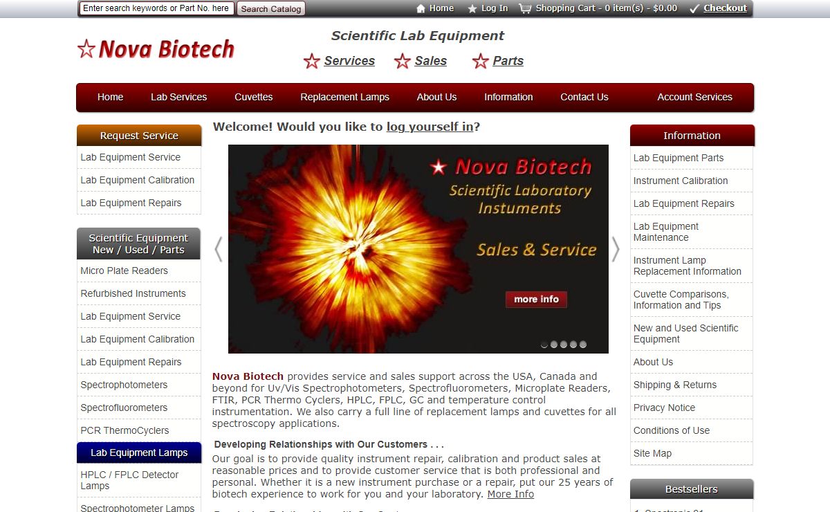 Nova Biotech, Scientific Lab Equipment