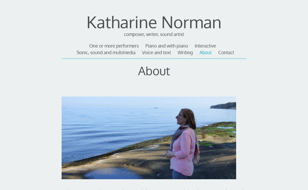 Katharine Norman – composer, writer, sound artist