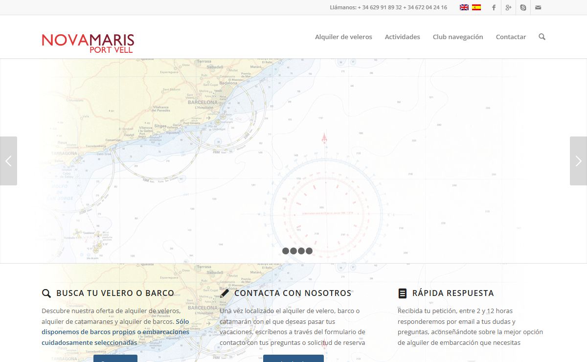 Alquiler de veleros en Barcelona, alquiler de barcos - Nova Maris