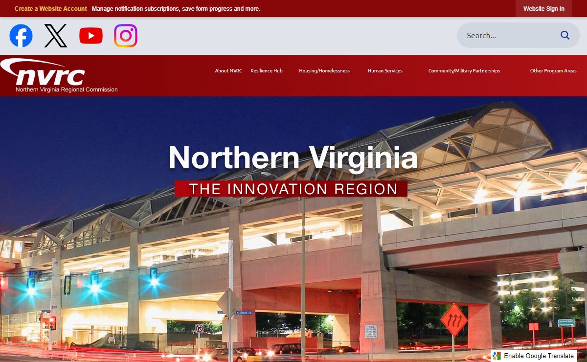 Northern Virginia Regional Commission - Website | Official Website