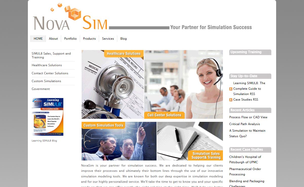 Simulation-based solutions from Novasim - SIMUL8 Experts - HOME