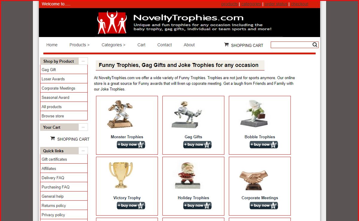 Funny Trophies, Joke Trophies, Gag Gifts, joke trophy