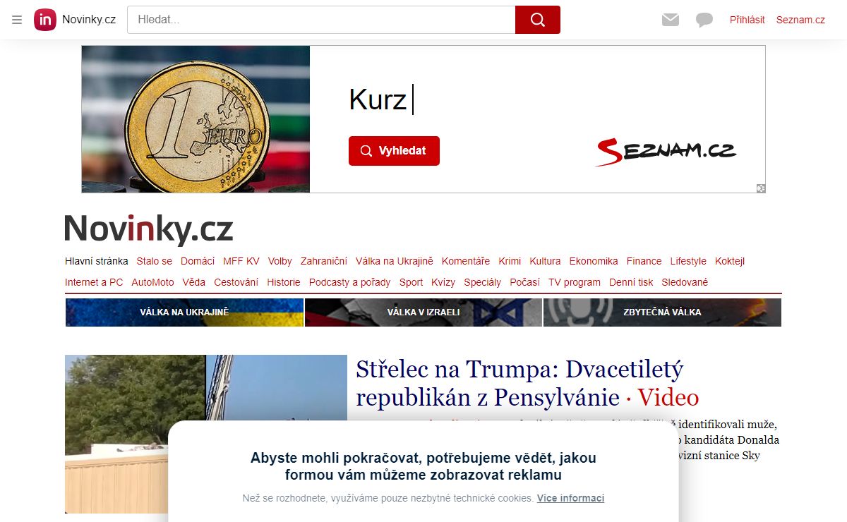 Novinky.cz - nejčtenější zprávy na českém internetu