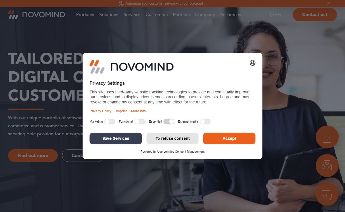 Software for digital commerce & customer service
