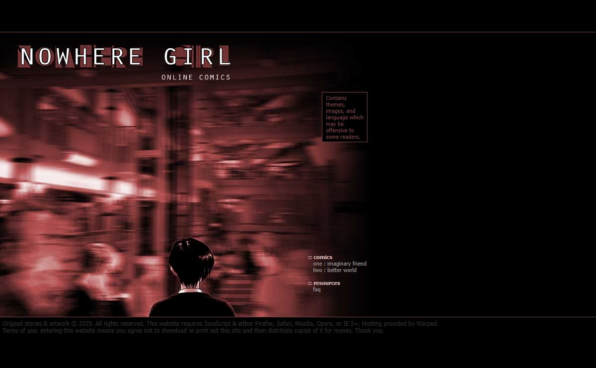 Nowhere Girl - Comics