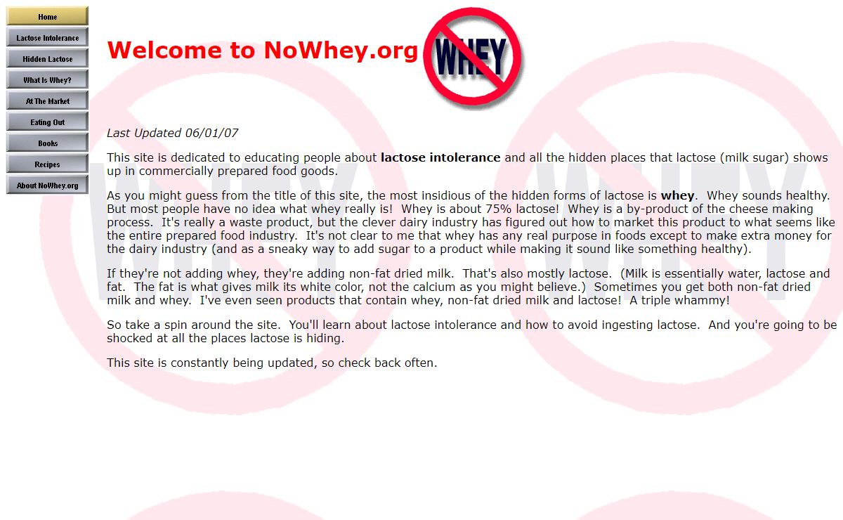 Welcome to NoWhey