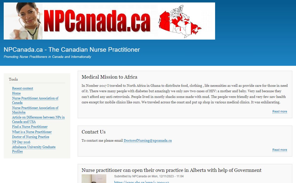 Home | NPCanada.ca - The Canadian Nurse Practitioner