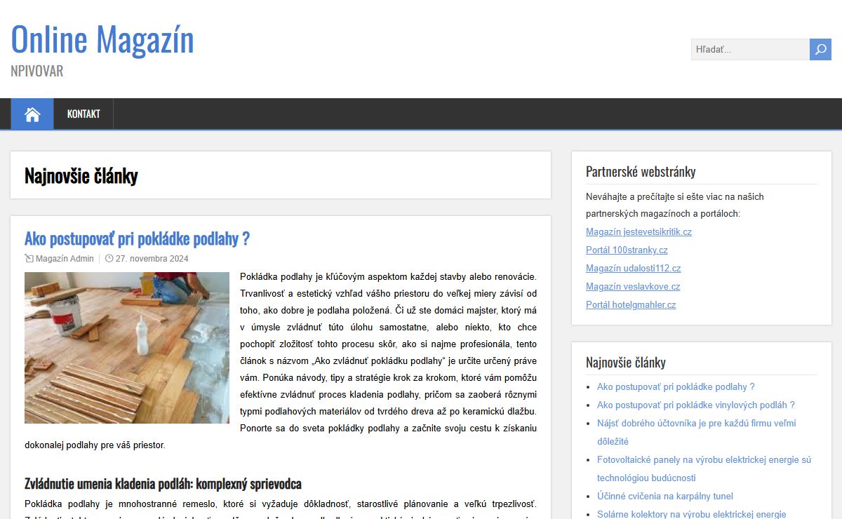 Online Magazín - NPIVOVAR