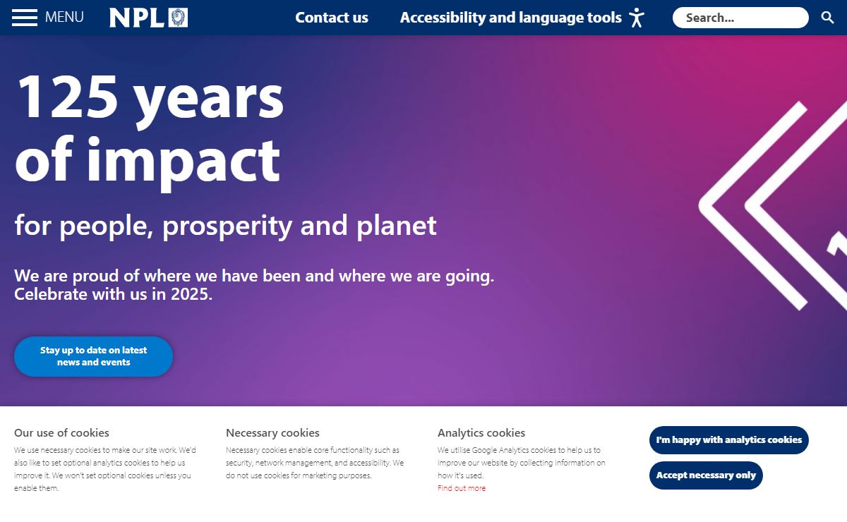 National Physical Laboratory - impact from science - NPL