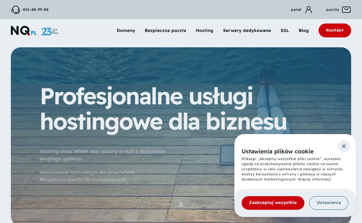 Profesjonalny hosting. Stabilne serwery dla stron i poczty e-mail | NQ.pl