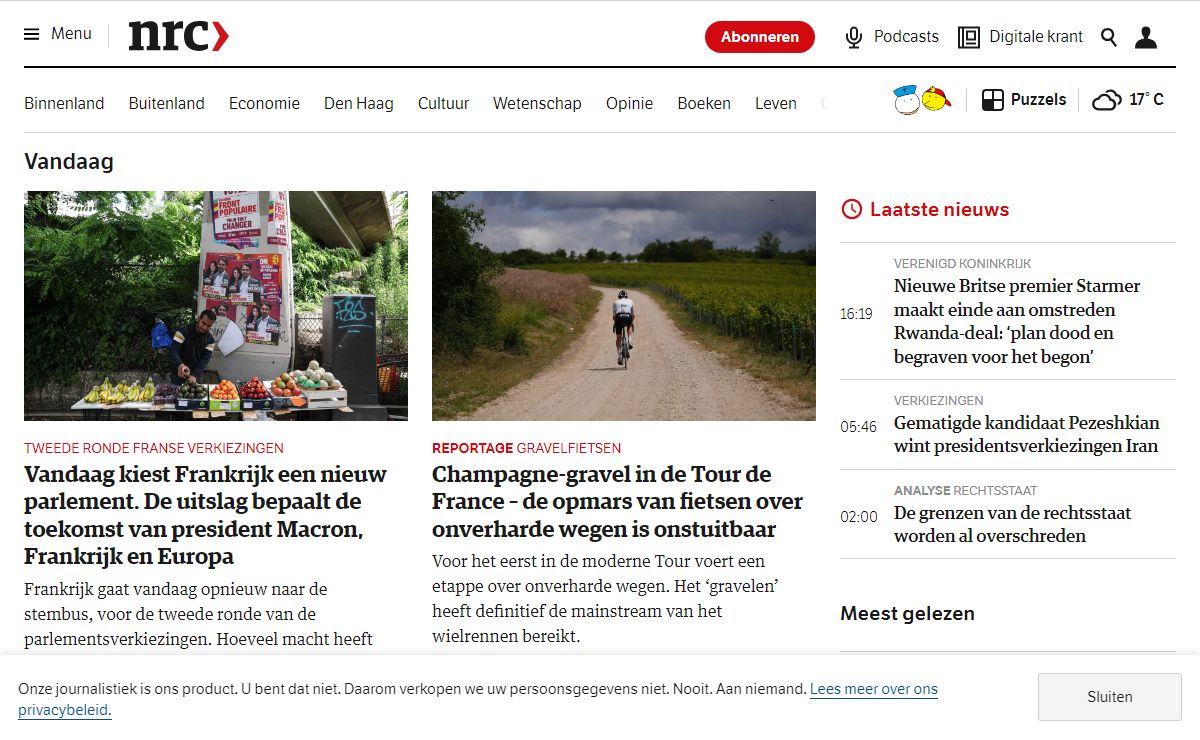 NRC - Nieuws, achtergronden en onderzoeksjournalistiek