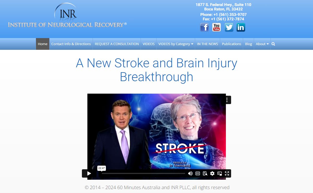 Institute of Neurological Recovery Edward Tobinick M.D.