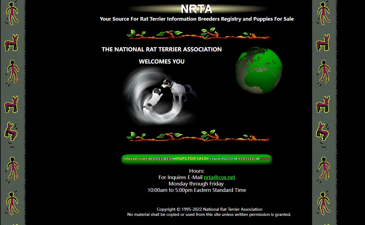 National Rat Terrier Association Club NRTA, Puppies Registry Breeders and Information