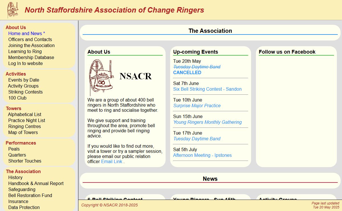 North Staffordshire Association of Change Ringers