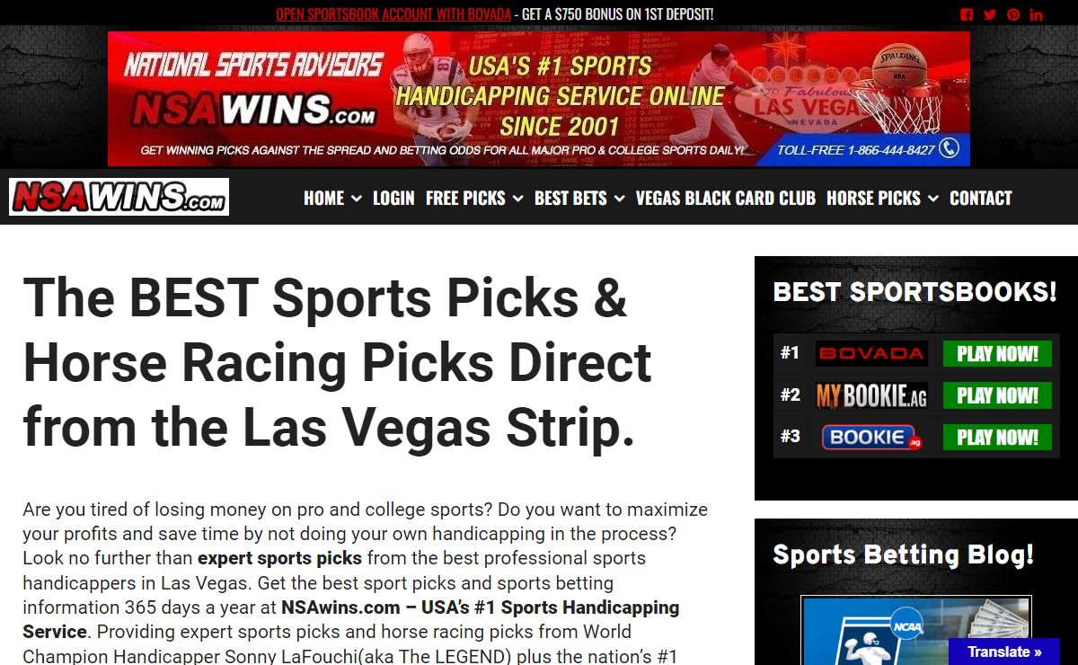 Expert Sports Picks from Top Las Vegas Handicappers