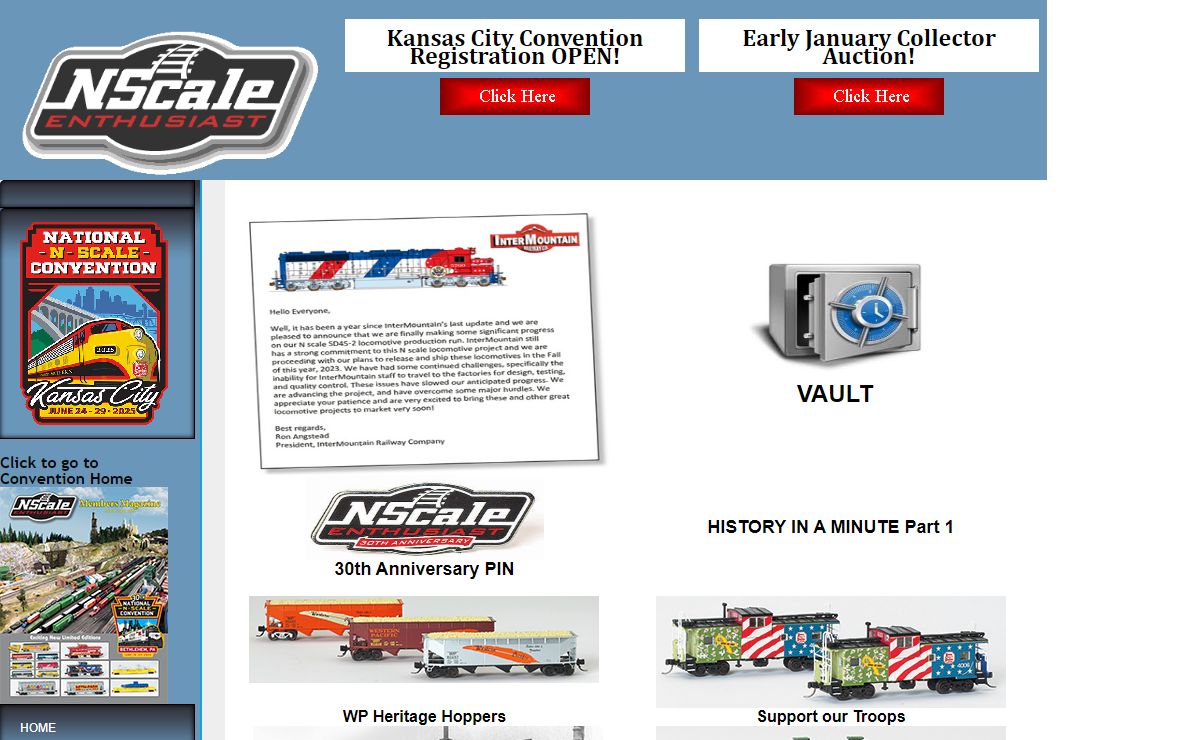 N-Scale Enthusiast: Special Runs, Auctions, N-Scale Collector Magazine, Membership, National N Scale Convention