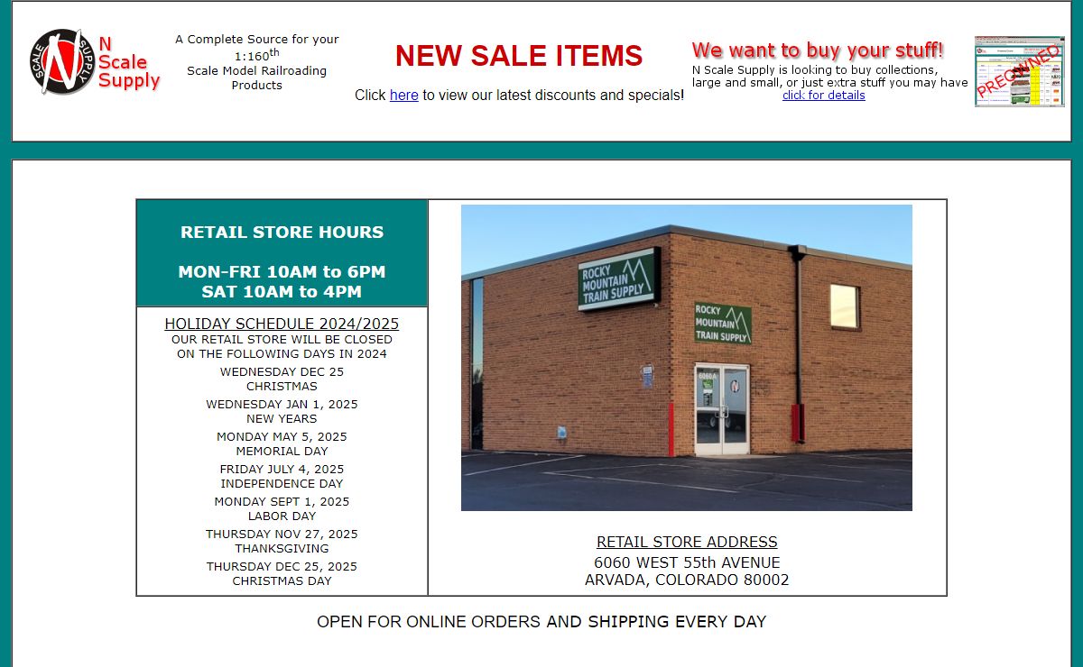 N SCALE SUPPLY