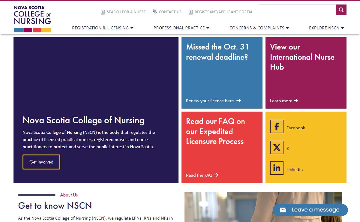 Nova Scotia College of Nursing | NSCN